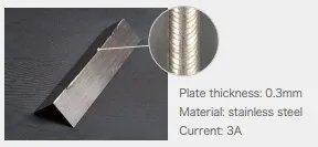 0.3mm stainless steel welding